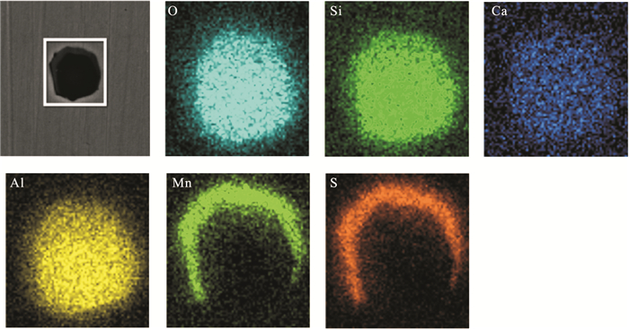 7sem mapping of typical inclusions in heated mgo